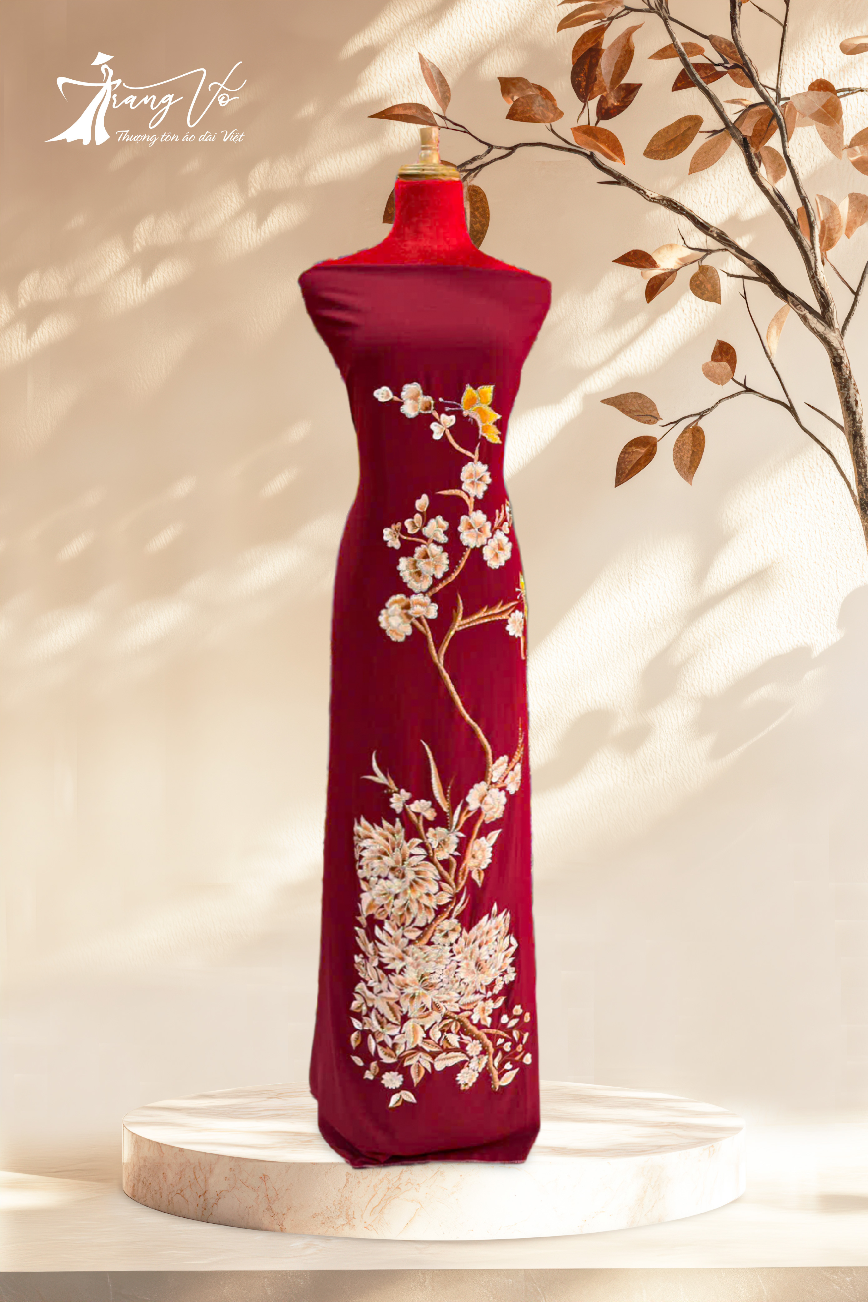 LEN Ý THÊU ÉP ĐÁ SWAROVSKI CAO CẤP #03112410